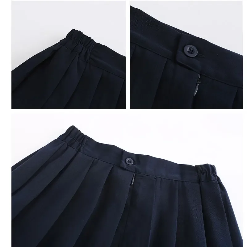 Chinese Uniform High School Student Jk Seifuku XS-3XL Girl Uniforms Set University Class Navy Pleated Skirts Clothes Japanese