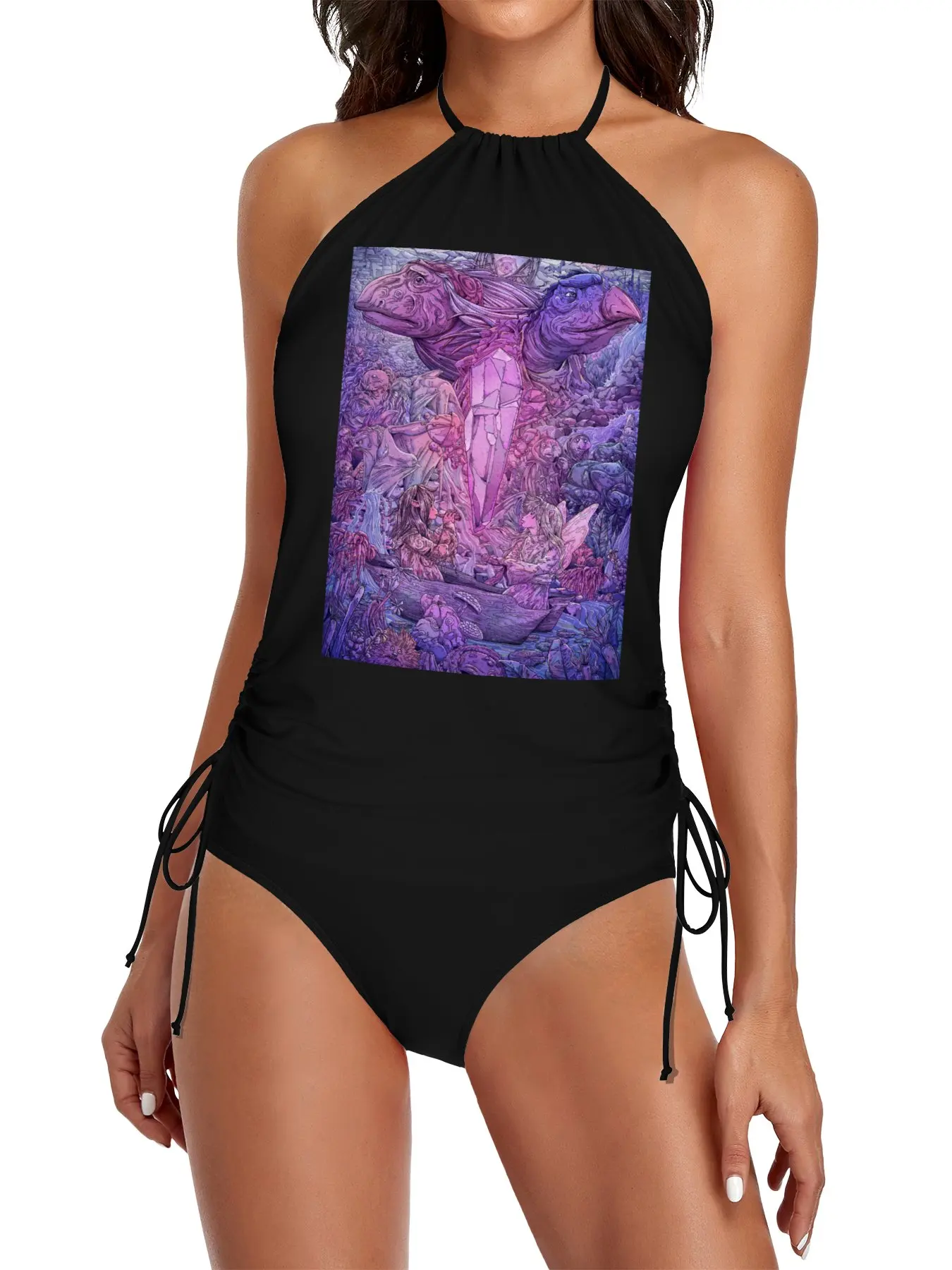 

The Dark Crystal Split Swimsuit Set vacation outfits woman women's beach suit swimsuit 2025 women Summer sets woman