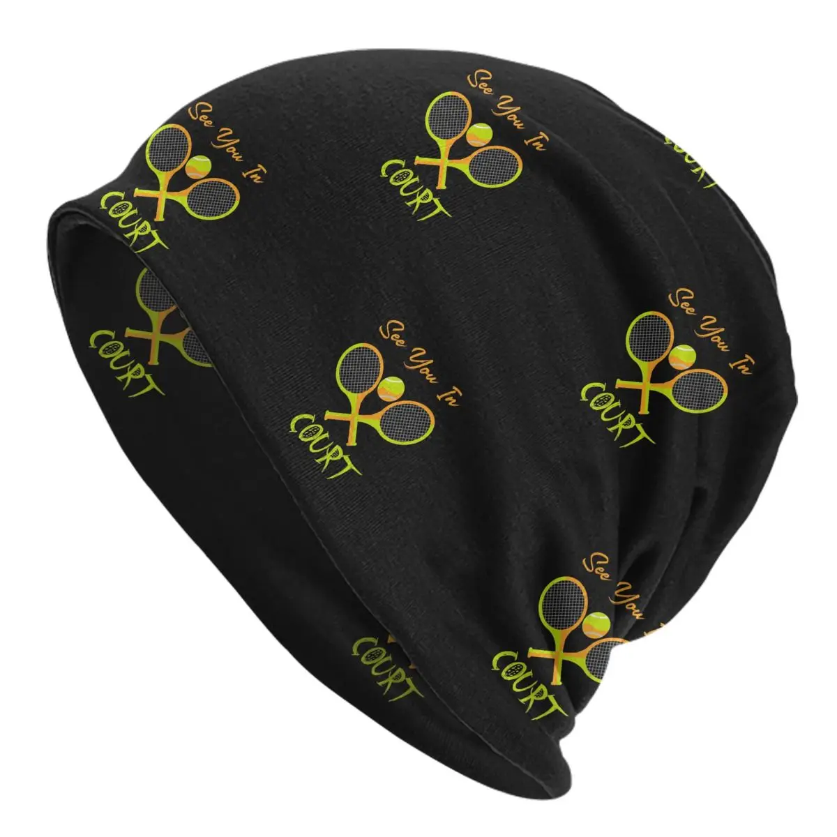 See You In Court Tennis Lover Gift Unisex Adult Beanies Caps Knitted Bonnet Hat Warm Hip Hop Autumn Winter Outdoor Skullies Hats