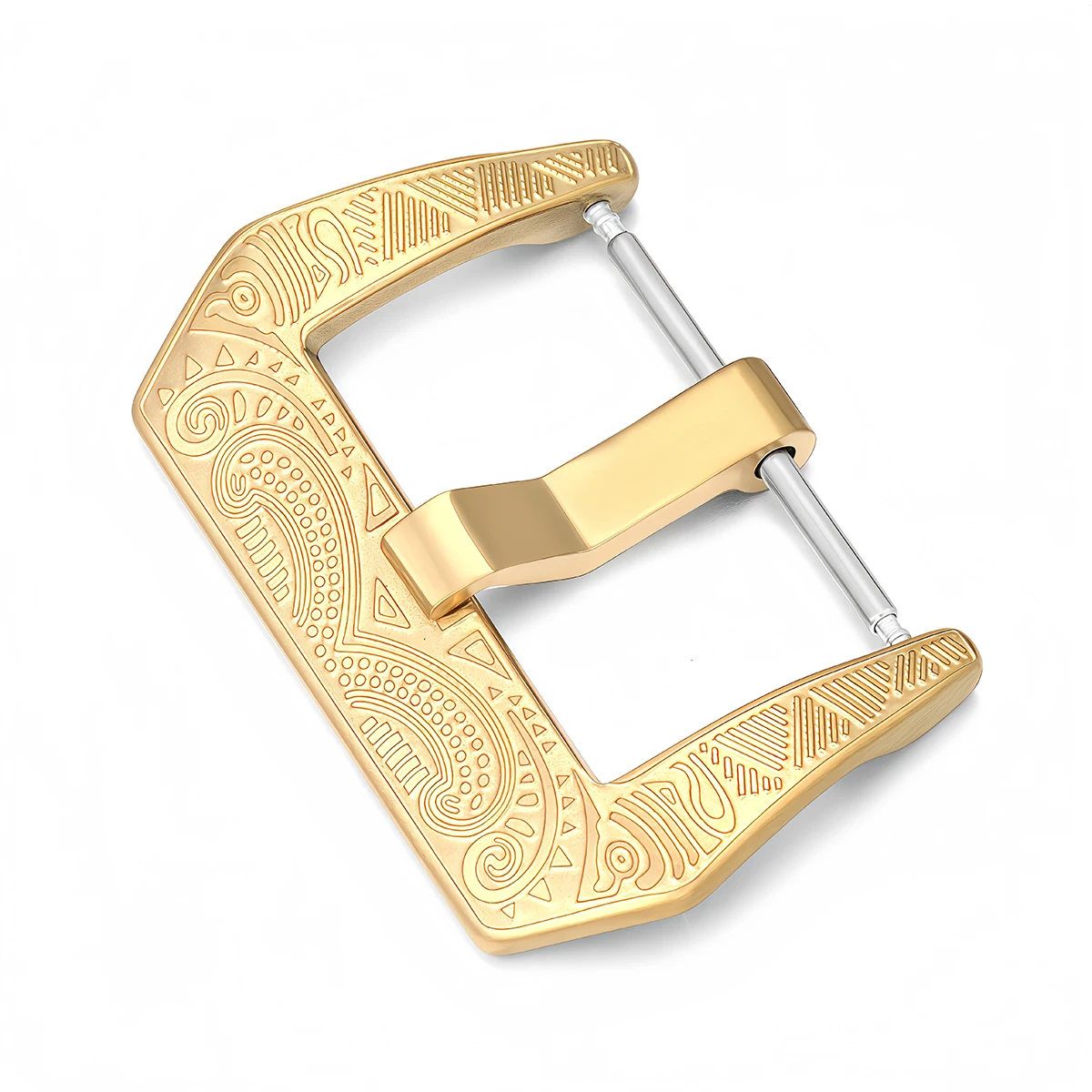 Exquisite Retro-Schnitzerei-Uhrenarmband-Schnalle aus Edelstahl für Lederarmband-Ersatzschnalle Uhrenzubehör – Detail 8