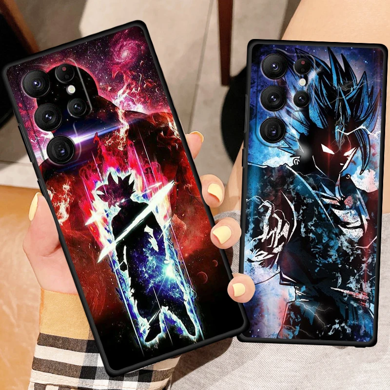 G-Goku D-Dragon Ball Z Anime dla Samsung Galaxy S24 S23 S22 S21 S20 FE S10 S10E Plus Ultra Pro Lite 5G czarna obudowa telefonu