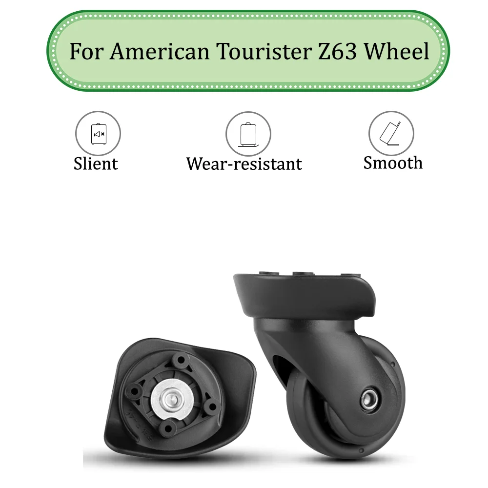 

For American Tourister Z63 Universal Wheel Replacement Suitcase Silent Smooth Shock Absorbing Durable Wheel Accessories Wheels