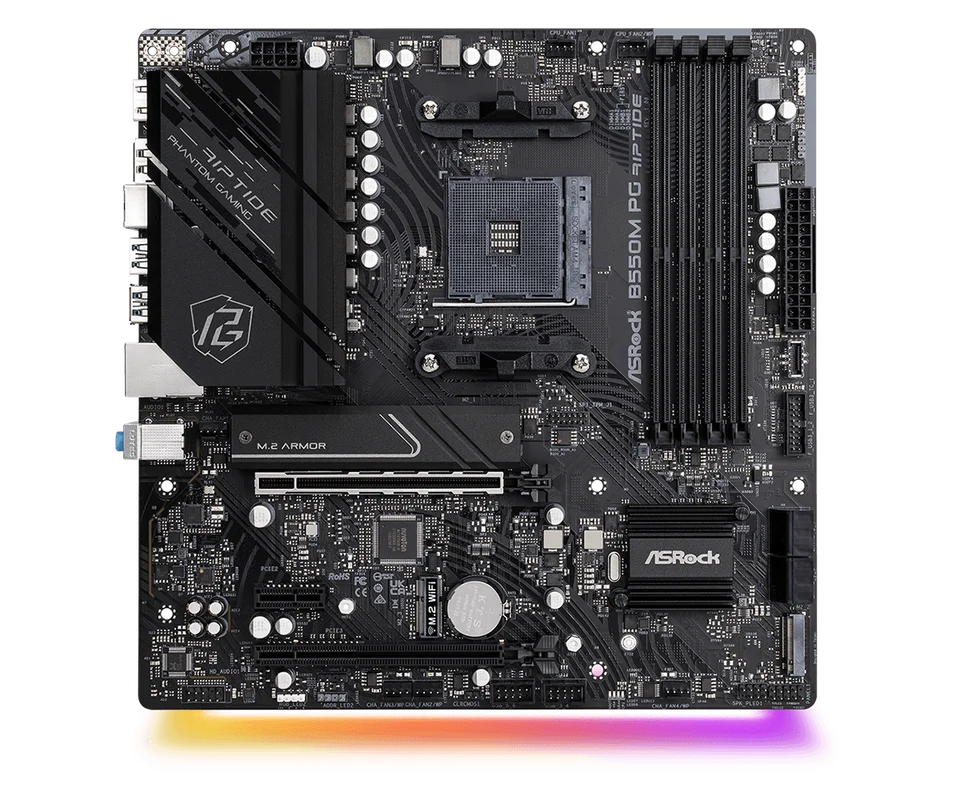 ASROCK B550 Motherboard B550M PG Riptide Motherboard AM4 128GB