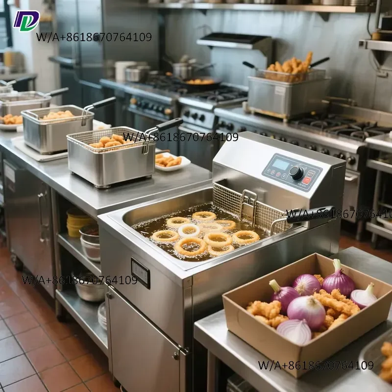Stainless Steel Restaurant Hotel Kitchen Equipment - Commercial Cooking Machinery for Shawarma Chicken Fish Shops