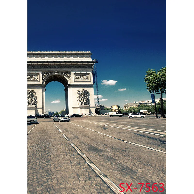 ZHISUXI Retro European Street View Scenery Photography Backdrops Props Wedding Child Photo Backgrounds StudioYXFL-81