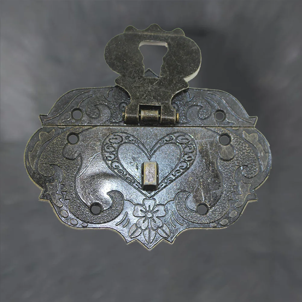 

4Pcs Vintage Hardware Hasps Zinc Alloy Lock Catch for Jewelry Box Chest Suitcase L Hasps Zinc Alloy Lock