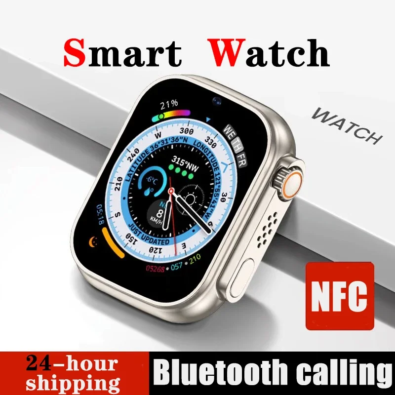 T10 Ultra2 Smart Watch 2024 Original 49mm Men Women Bluetooth Call BT Music Game Wireless Charging NFC For Android IOS 2024 New