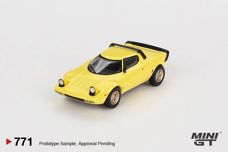 MINIGT 1:64 Lancia Stratos HF Stradale Giallo Fly Model Car