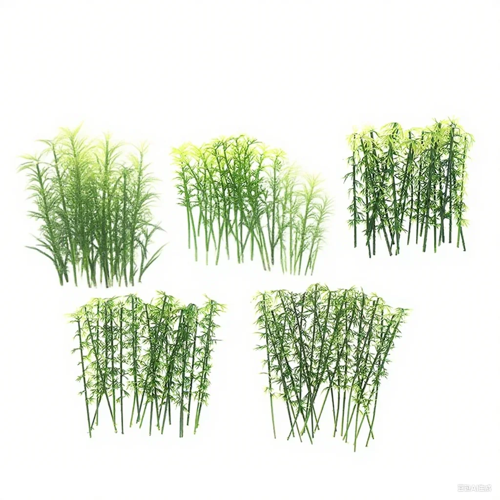 

Simulation Plastic Bamboo Tree Branches (30pcs) Miniature Artificial Plants Landscape Sand Table Garden Decoration Scenery