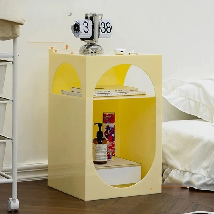 Custom Clear Acrylic Bedside Table Home Deco Bedroom Furniture Acrylic Nightstand