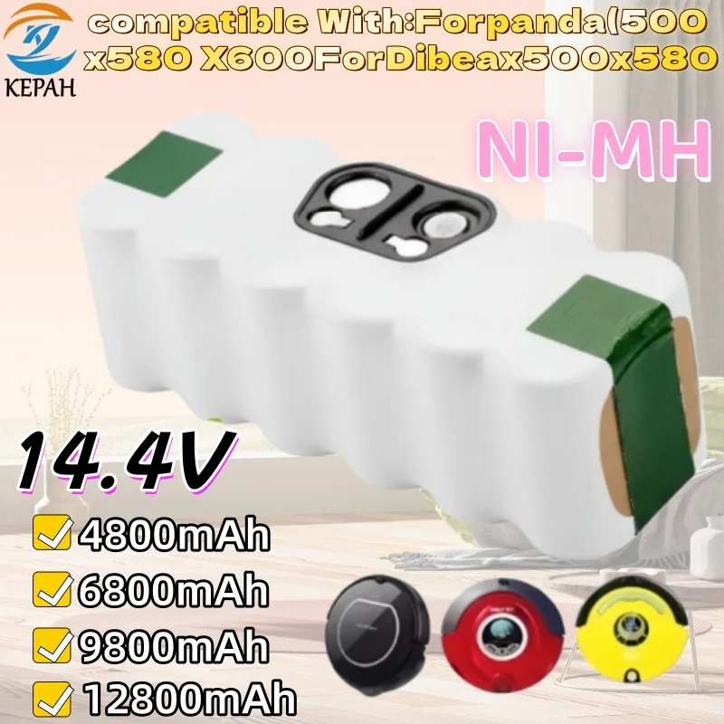 

Для iRobot Roomba 500 аккумулятор 4,8-12,8 Ач литий-ионный аккумулятор 600 700 800 серии 510 550 560 580 620 630 650 760 14,4 В аккумулятор для пылесоса