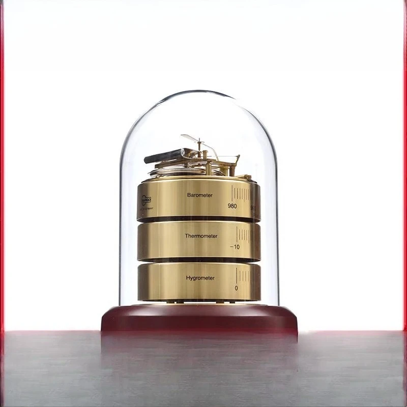 

Weather Meter Handmade Thermometer Thermohygrometer Ornament Household Collection