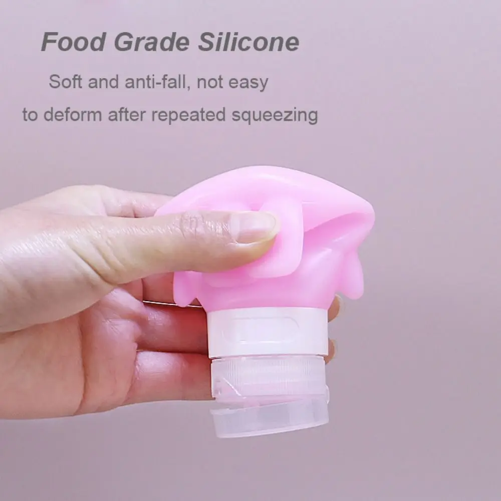 Nieuwe 75 ml sub-bottelen siliconen cartoon reisorganisator hervulbare schattige opslagfles