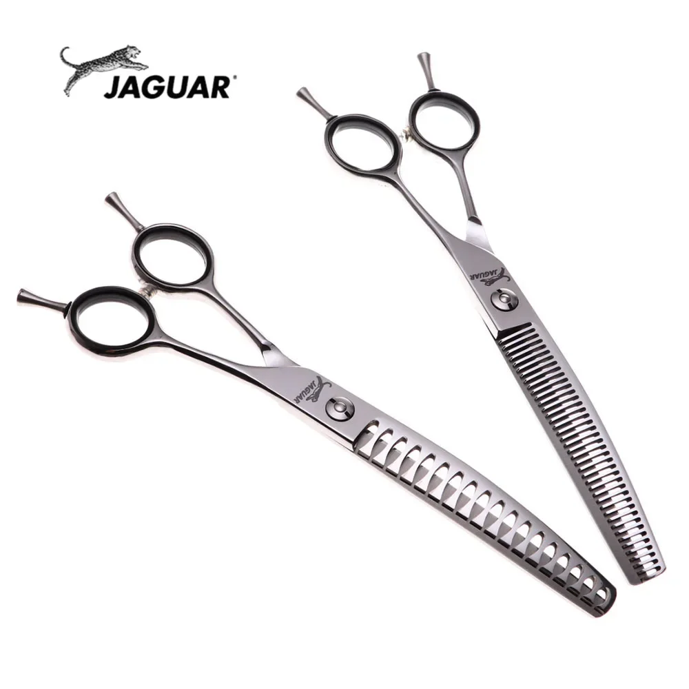 JP 440C 7.0 inch Professional Dog Grooming Shears Curved Thinning Scissors for Dog Face Body Cutiing High Quality