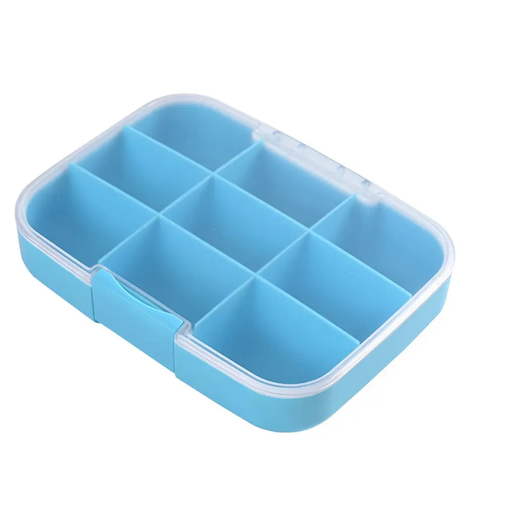 

Pills Organizer Capacity Multi-Grids Tablet Case ABS Silica Gel Material Portable Medicine Medicine Dispenser Dispenser