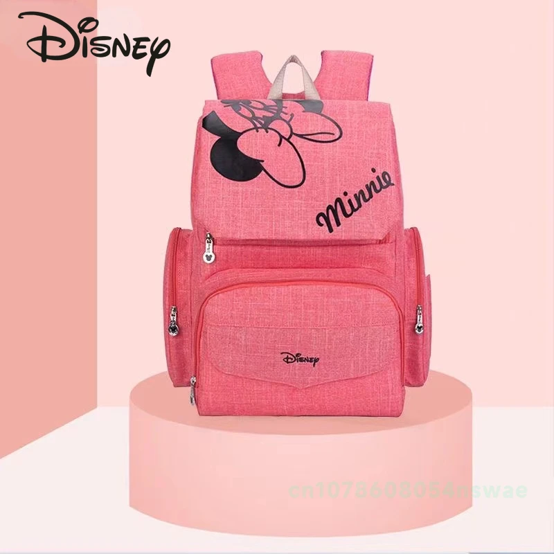 Disney Mickey's New Diaper Bag Backpack Luxury Brand Original Baby Bag Cartoon Baby Diaper Bag Large Capacity Multi Function