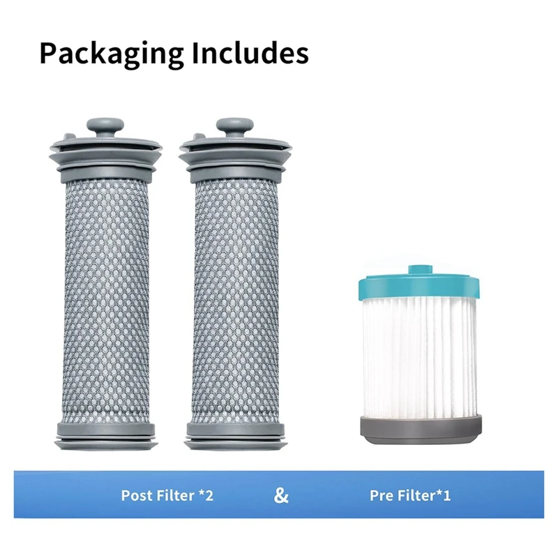 무선 진공 필터 교체, Tineco A10 Hero, A10 시리즈, A11 Hero, A11 시리즈, PURE ONE S11, S11 시리즈용, 3 팩