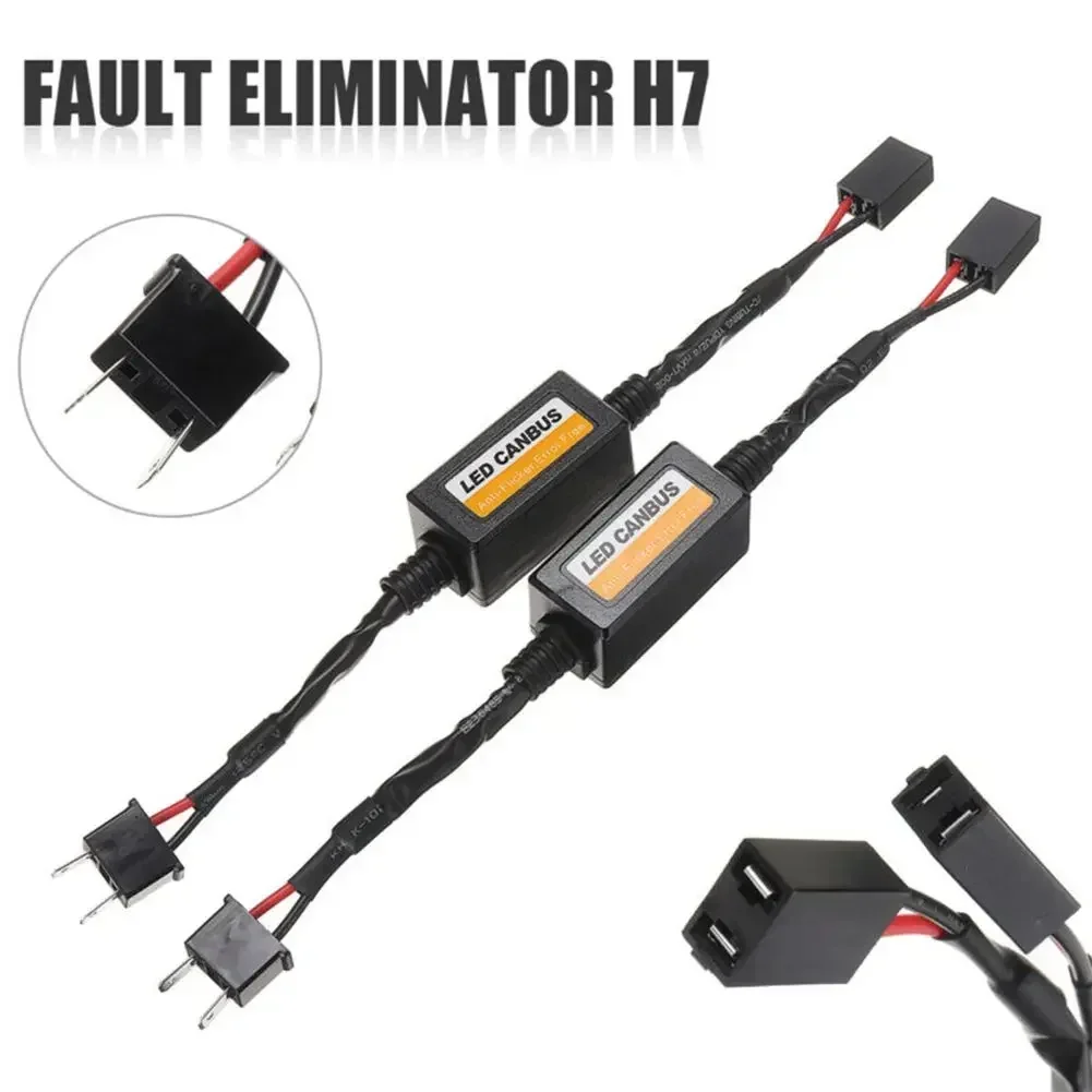 H4 H7 H11 9005 Car LED Headlight Canbus EMC Error Free Anti Flicker Resistor Canceller For H1 H7 H4 LED Headlights Kit Amagi