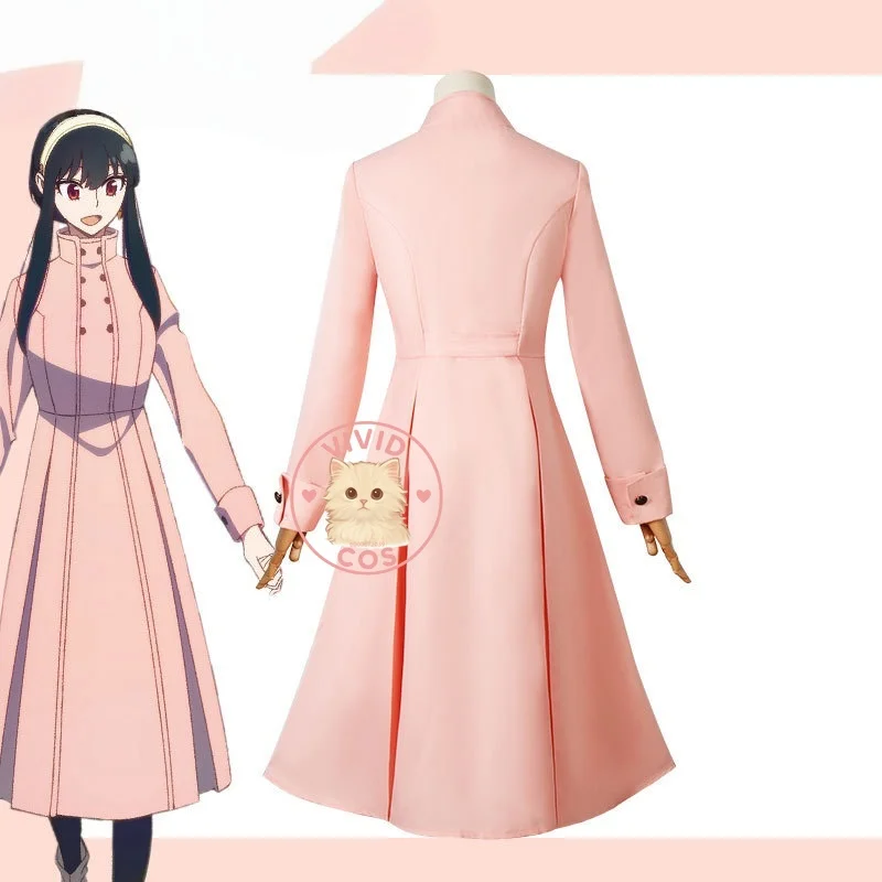Spy × Family Yor Forger Loid Forger Anya Forger Red Skirt Cosplay Costume  Role-playing Outfits Comfortable and Pink Dress