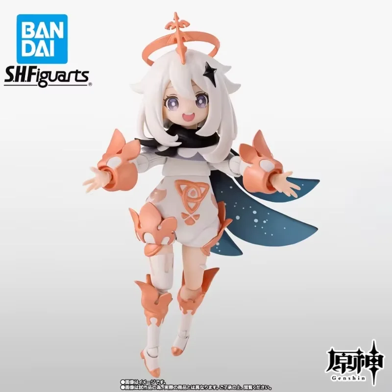 

In Stock Bandai Original Genuine S.H.Figuarts Genshin Impact Paimon Figure Anime Action Figure Model Toys Collection Doll Gifts