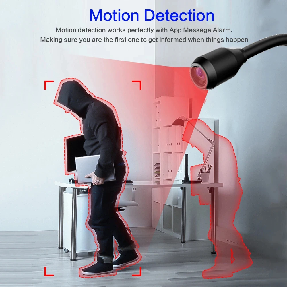 HD Mini USB Camera Real-time Surveillance Wifi DV IP Camera AI Human Detection Loop Recording Remote View Video Audio Recorder