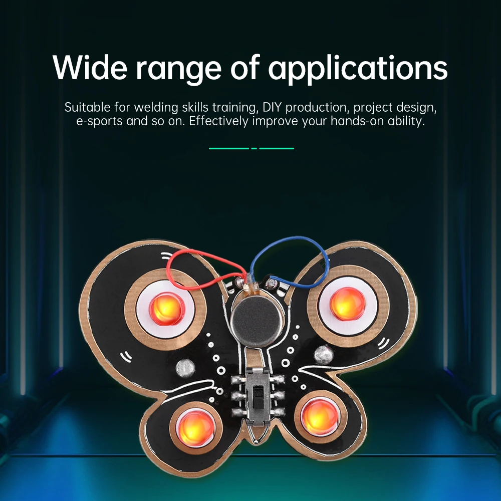 مجموعة إلكترونيات الدعسوقة DIY مجموعة أنبوب إضاءة LED ممتعة مجموعة أدوات تعلم اللحام مناسبة لعشاق الأعمال اليدوية والاستخدام التعليمي #4