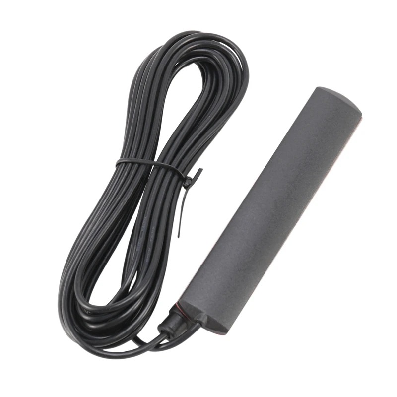 4X ANT-309 Car Radio Antenna - Universal Car FM Radio Antenna Patch Black Radio Antenna Amplifier Aerial 85-112MHZ 5M