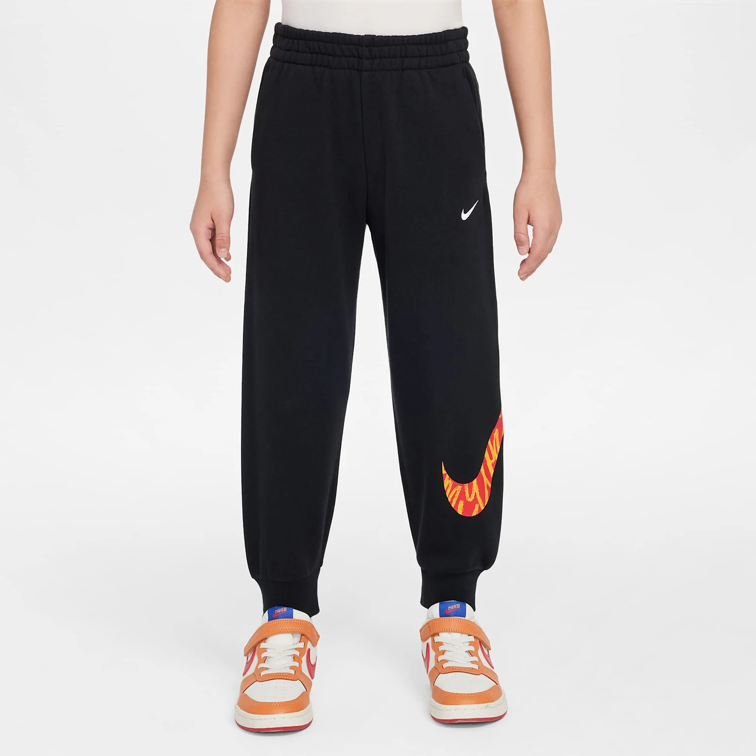 

Nike Official Genuine Icon Swoosh Kids' Loose Fit Cuffed Fashion Long Pants IH0988-010