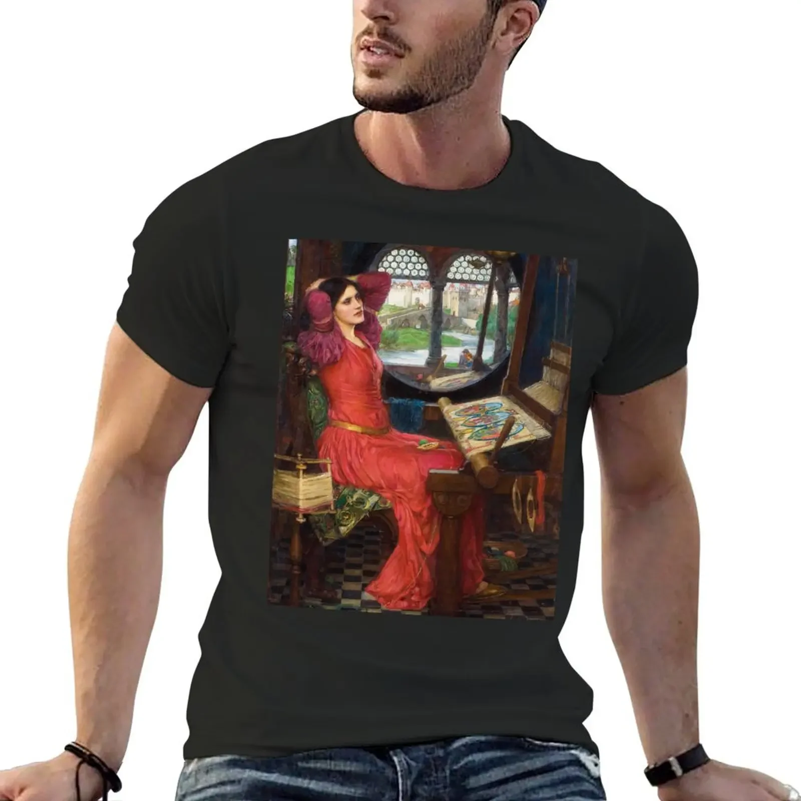 Lady of Shalott - Sick of Shadows - John William Waterhouse T-Shirt oversizeds T-shirts man clothes for men