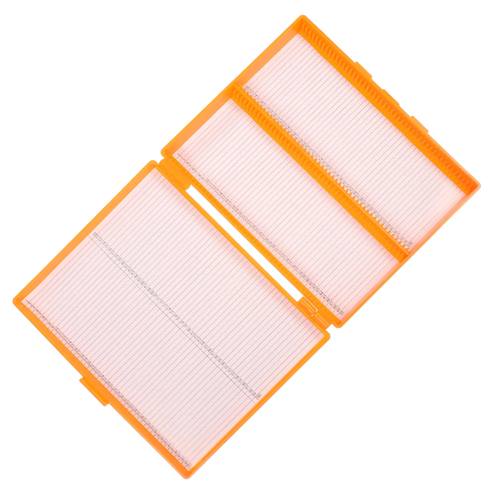 

Slide Boxes Plastic Microscope Slide Storage Box Transparent Lid For Lab Pathology Slides Organizer Durable Laboratory
