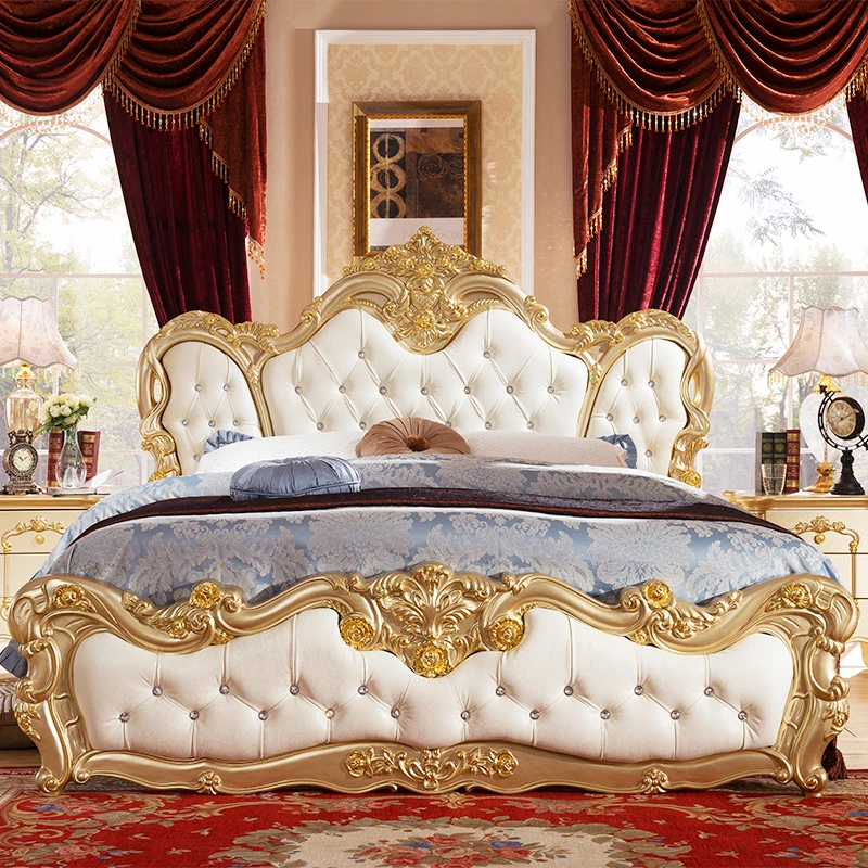 

Princess Sleeping Massage Bed Wooden Human Dog King Size Baby Queen Children Bed European Design Girls Beliche Trendy Furniture