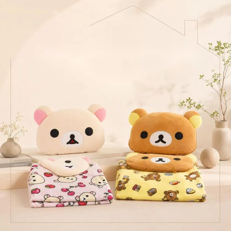 37x20x14cm Multifunctional Plush Pillow Blanket Foldable Portable Stuffed Cushion Soft Nap Quilt Office Car Travel Sofa Bed Gift