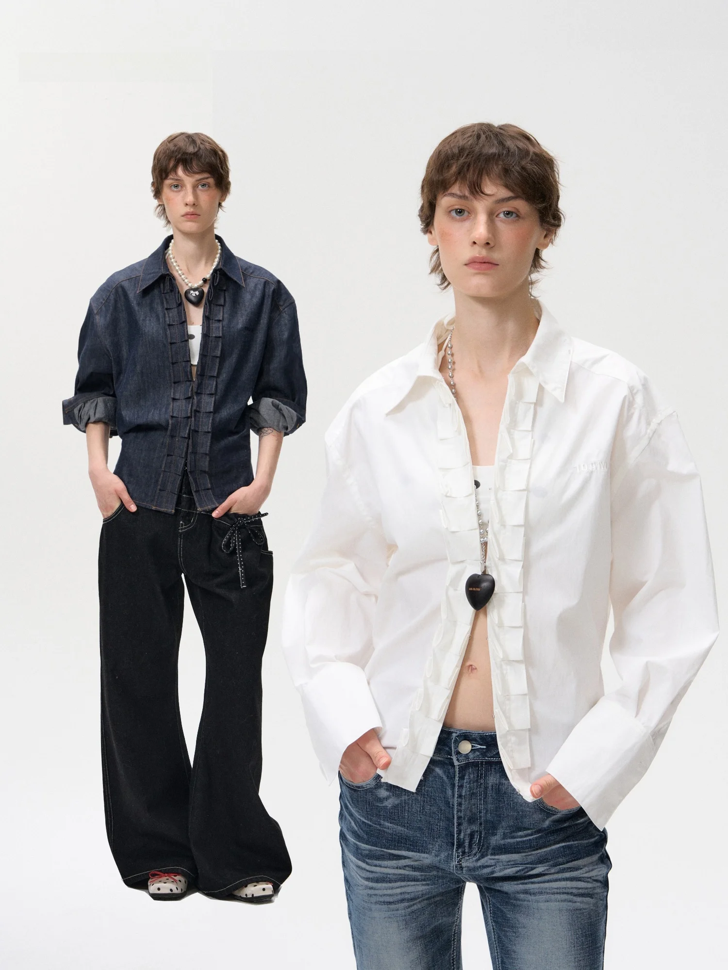 

Женские джинсы премиум-класса с вышитым логотипом, кружевным декором и эффектом утяжки на талии, повседневные, модные