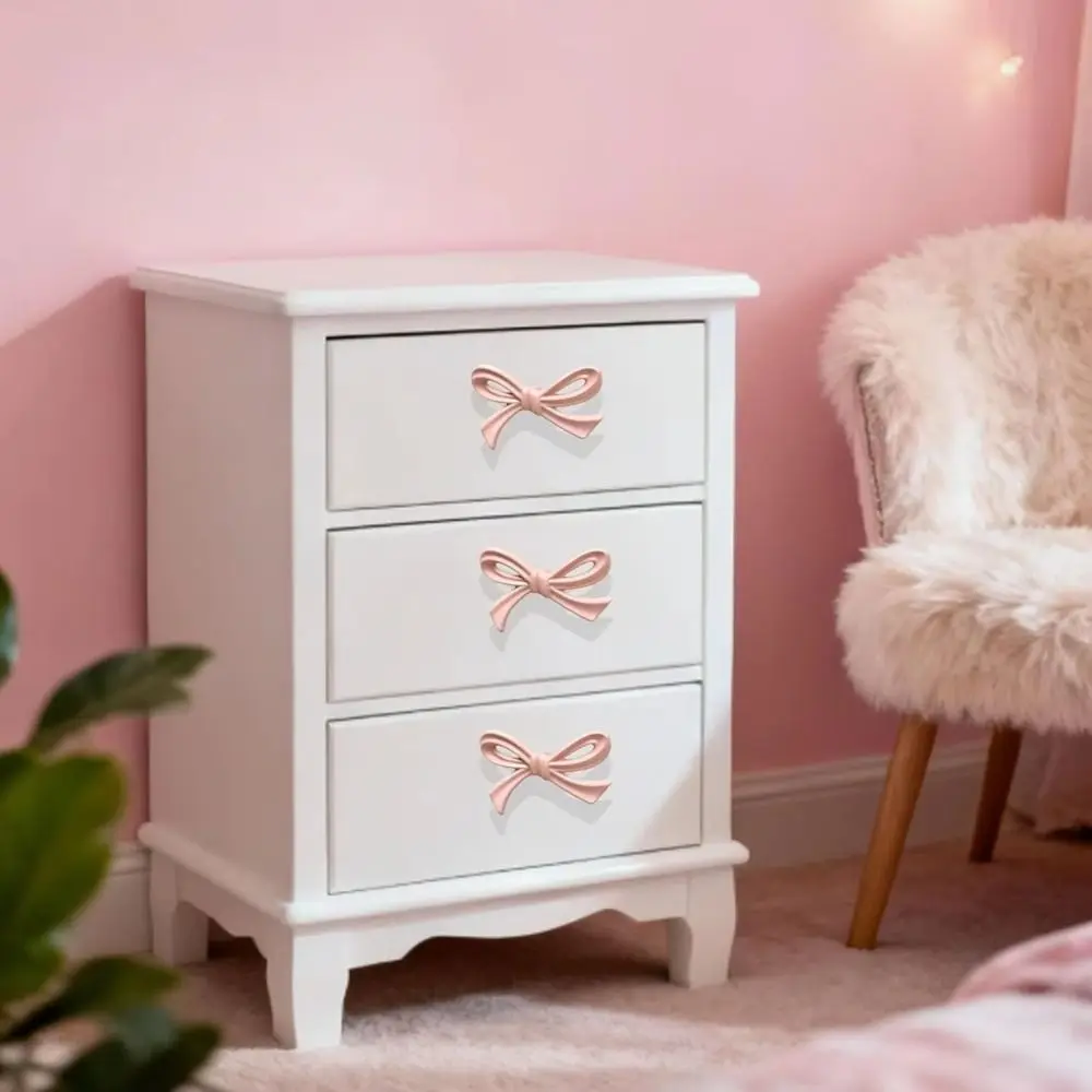 Decorative Zinc Alloy Drawer Handle Bow Shape Vintage Cabinet Pulls Stylish Furniture Knobs Home Decor