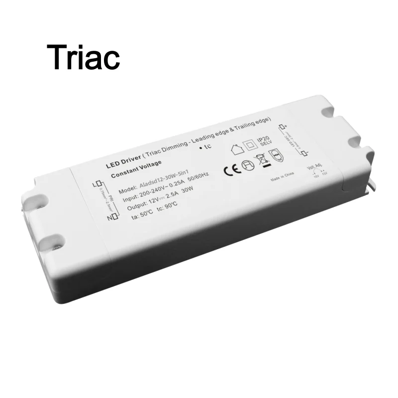 Triac 8W 15W 25W 50W 75W 80W 100W 120W 150W 200W 300W 360W LED Driver DC 12V 24V Power Supply Lighting Transformer Regulator