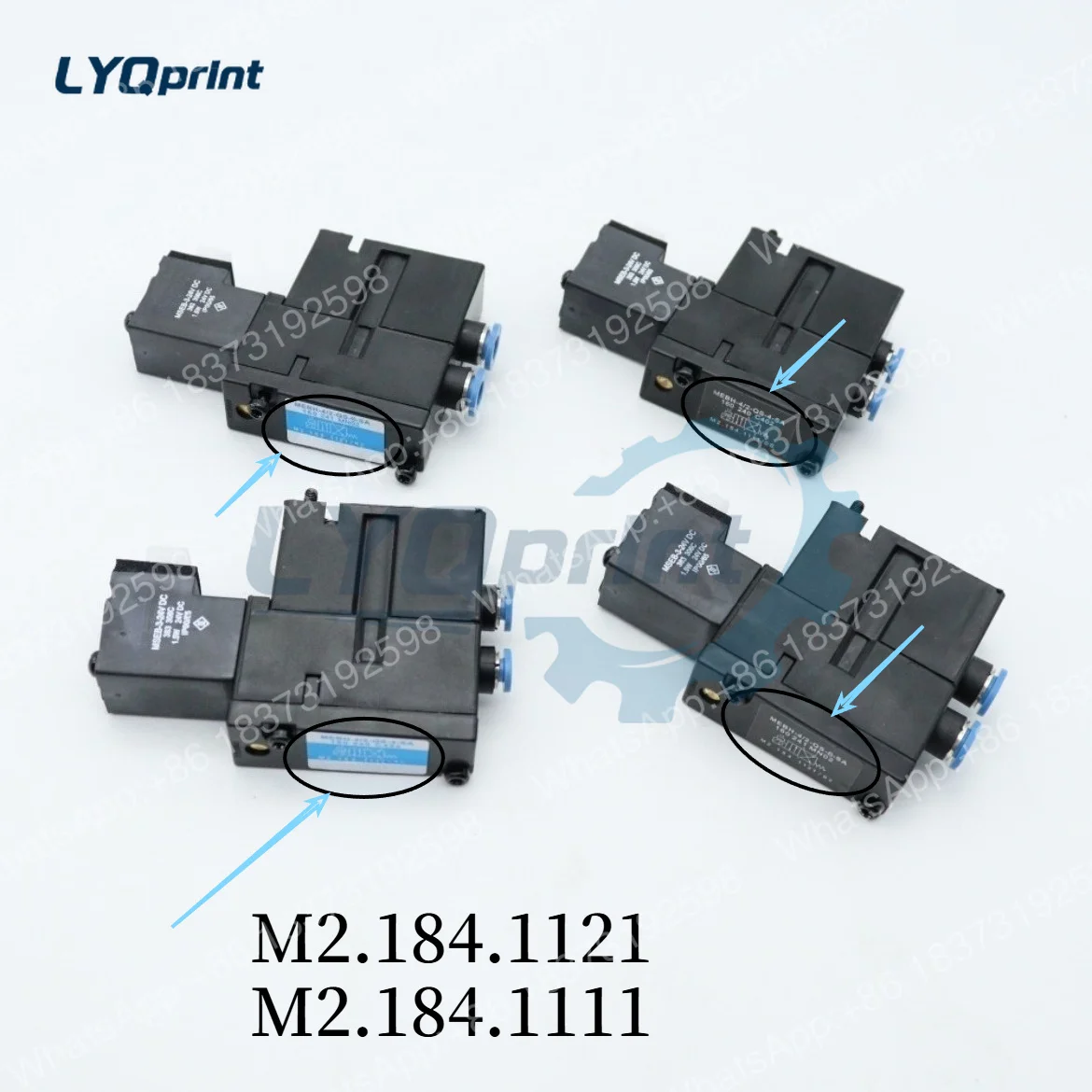 M2.184.1121/02 M2.184.1111 Оригинальный электромагнитный клапан Heidelberg MEBH-4/2-QS-6-SA