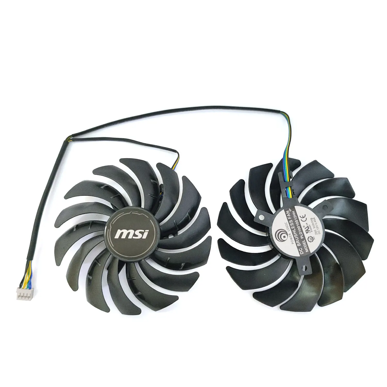 MSI Radeon RX 5700 5700 XT 5600 XT 게이밍 그래픽 카드용 냉각 팬, 4 핀 PLD10010S12HH RX 5700 XT GPU 팬, 95mm, 신제품