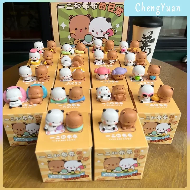 

Оригинальная панда Bubu и Yier, серия Daily Life V1 V2, слепая коробка, игрушки, милая мультяшная кукла-медведь панды, случайная слепая коробка, подарок для детей