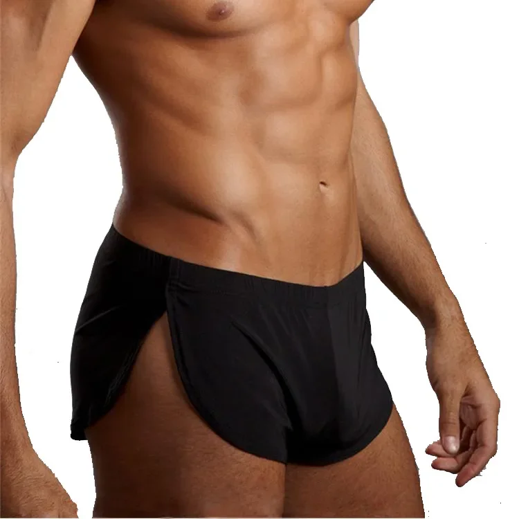 JOCKMAIL comfortable Sexy men underwear boxer shorts ice silk Lounge Men Trunks Home Sleepwear Underpants Gay Underwear panties