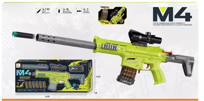 Elektrisch Automatisch AK Foam Blaster Speelgoedpistool Kinderen DIY Gemotoriseerd 40, Nerf-compatibel Soft Bullet Darts Geweldig plastic verjaardagscadeau