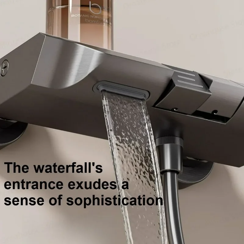 

Modern Copper Roofless Shower Head Set with Hose Hotel Engineering Small Unit Simple Spray Shower Head for Bathroom