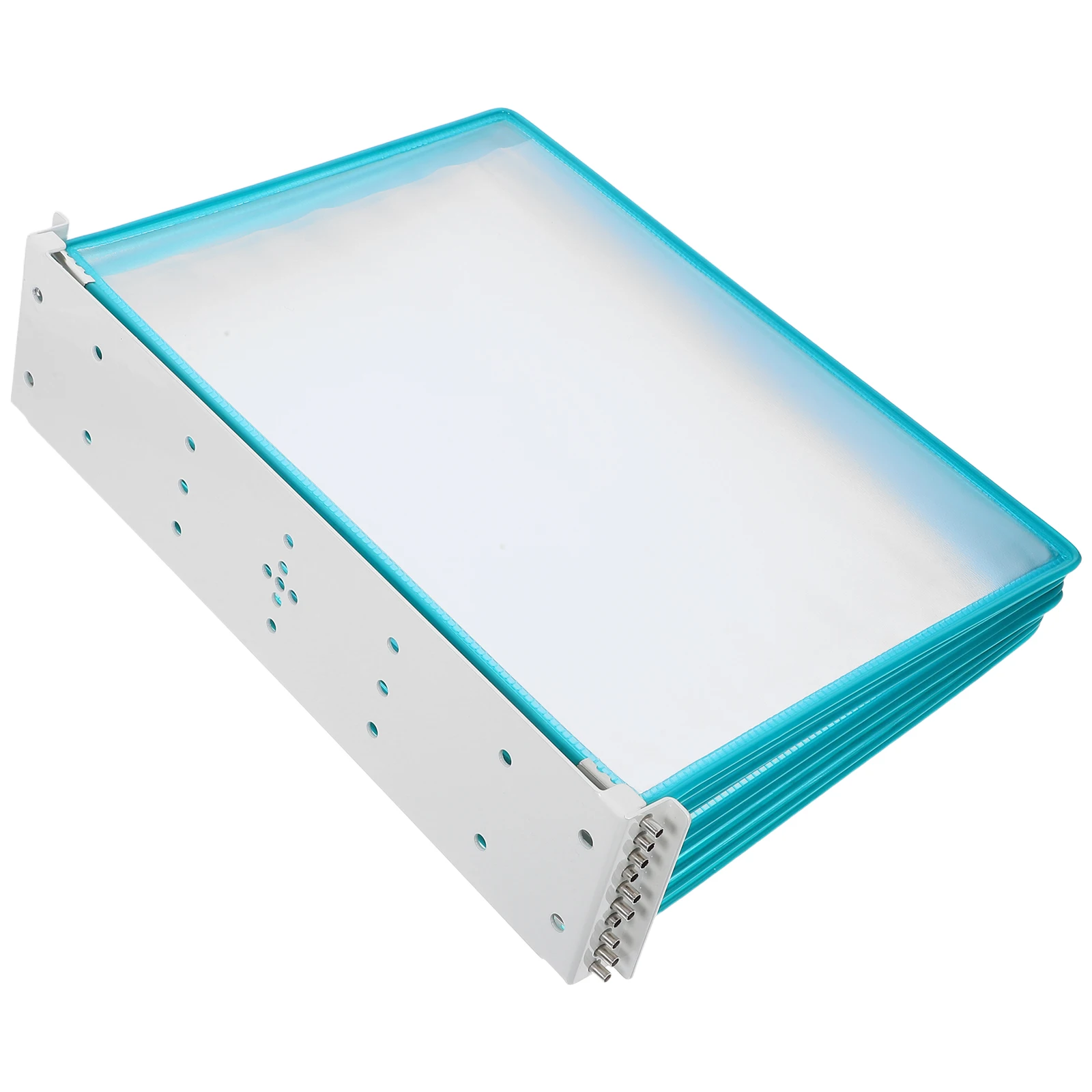 

Wall Mounted File Organizer A4 Flip Document Storage Rack Green Space-Saving Wall File Folder Holder Hanging Paper Organizer