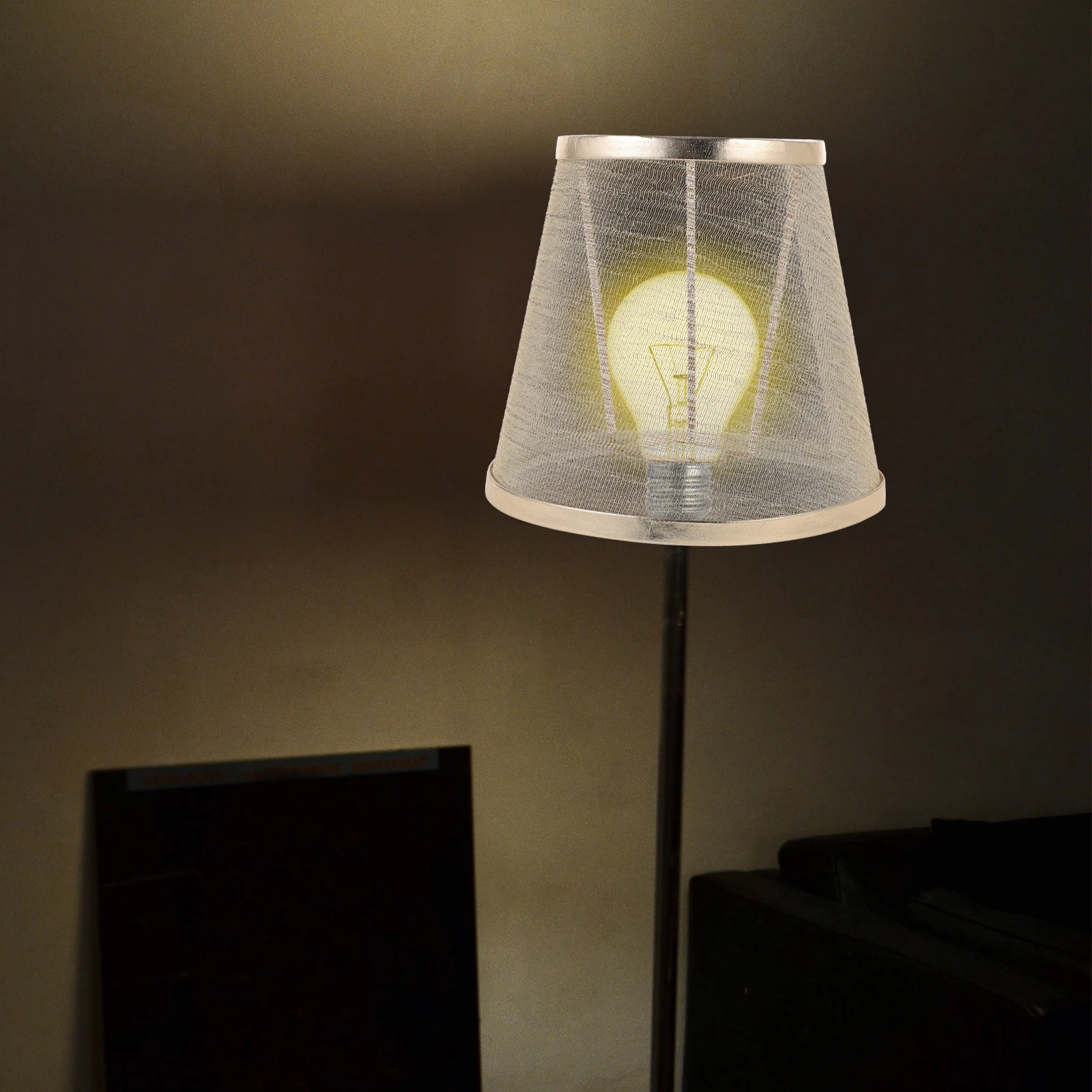 

Transparent Cloth Shades 13 Simple Lamp Shade 5cm Simple Small Bedside Table Hanging Replacement Lighting Accessories