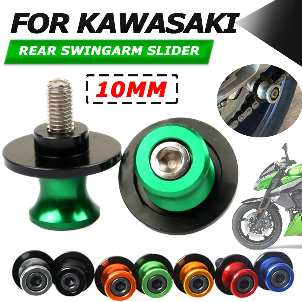 

Motorcycle CNC M10 Swingarm Slider Spools stand screws For Kawasakii ZX6R Z1000 ER6N Z750 Z750R Z250 NINJA 300 ER6F VULCAN S650