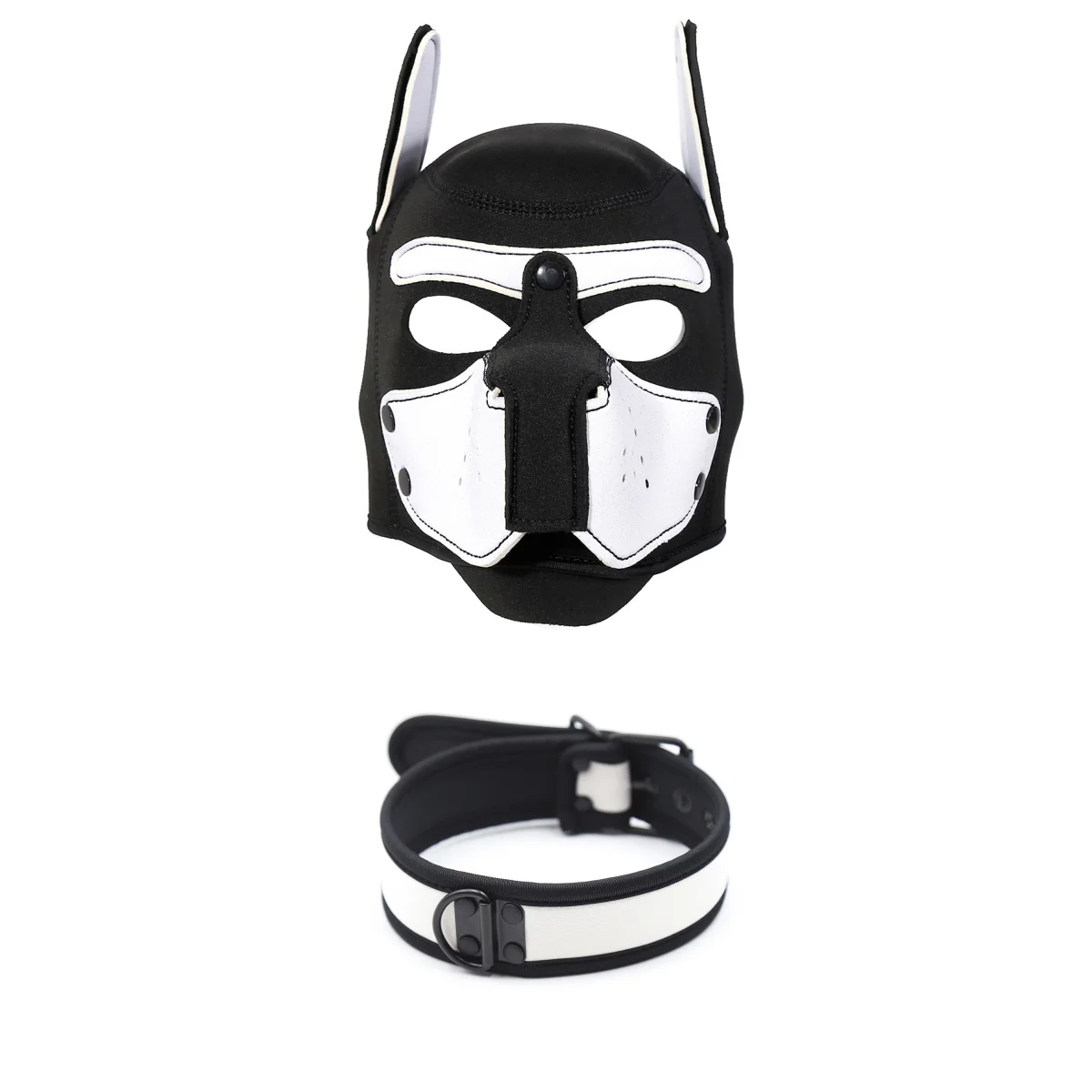 Couvre-chef de chien à trou ouvert exotique, masque de Cosplay pour chiot fétiche, visage complet, capuche pour hommes et femmes, Costumes Sexy de fête de jeu d'halloween