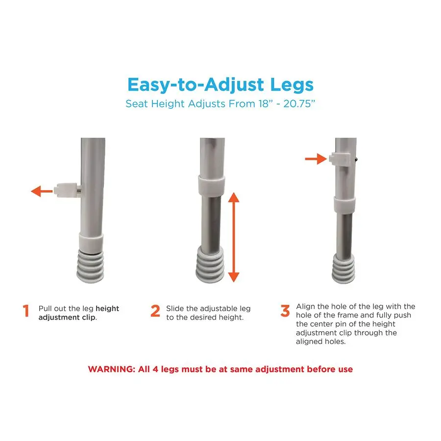 의료용품 접이식 목욕 및 샤워 의자, 팔걸이와 등받이 포함, 위생적인 세척을 위한 U자형 전면 디자인, 좌석 높이 조절 가능