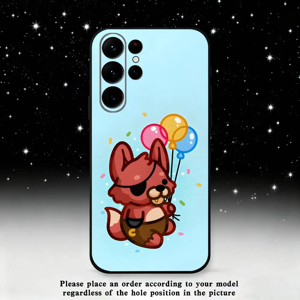 Five-Nights-At-Freddys F-Fnaf Phone Case For Samsung S25,S24 Ultra,S20,S30 plus,S22 plus,S23,S30 Ultra 5G Silicone Black Shell - Image 3