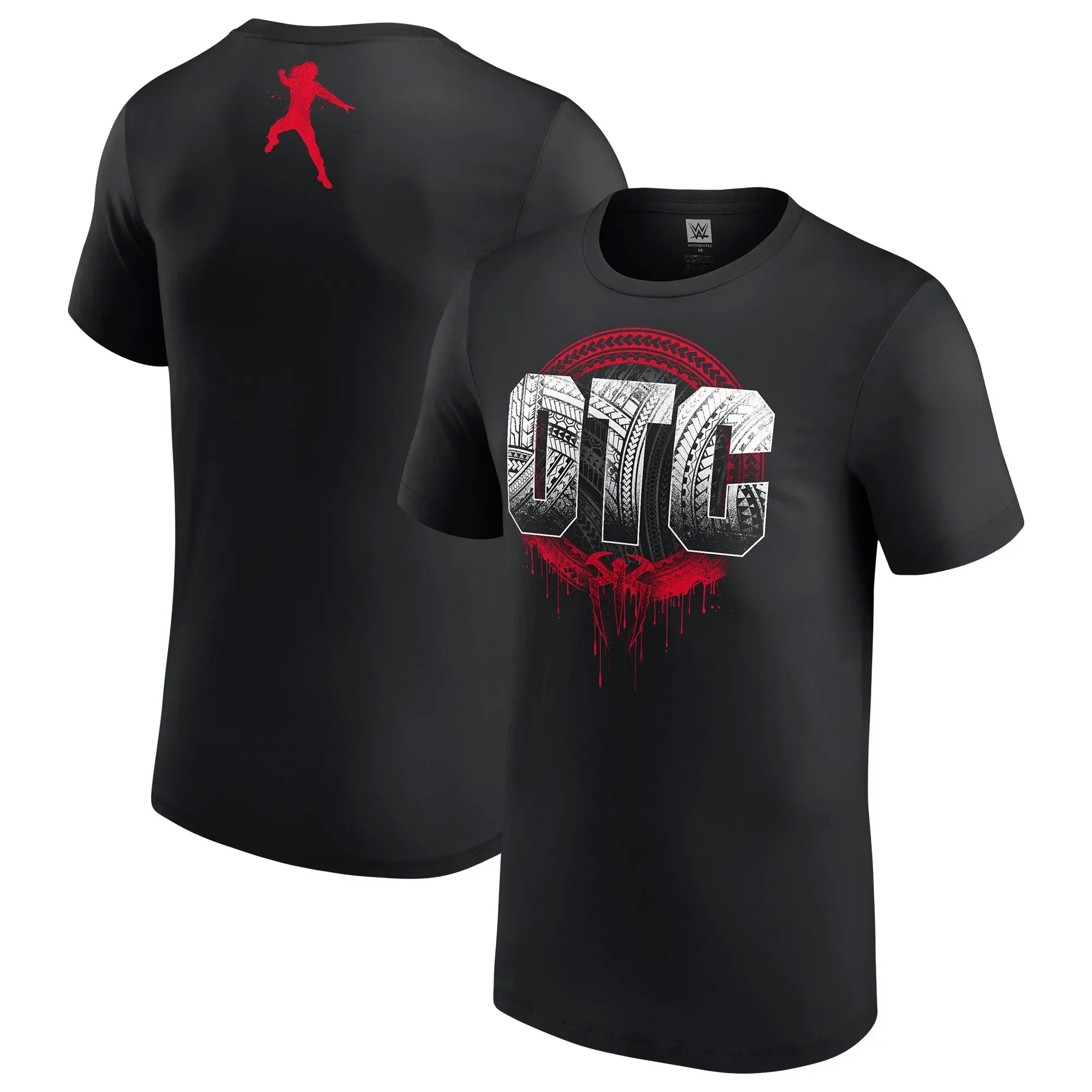 3D Printed Plus-size Men T-shirt Outdoor Sports Quick-drying Breathable Wrestling Roman Reign OTC Professional Training Uniform