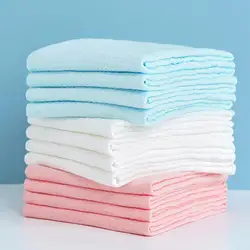 10PCS 100% Cotton Baby Gauze Diapers For Newborn Baby Nappy Changing 43x45cm Washable Reusable Double Layer Soft Baby Towels