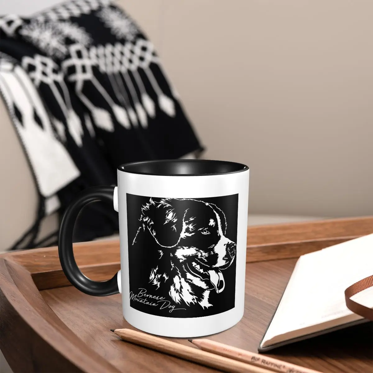 

Кружка Kopie Von с бернским горным собакой, забавные керамические кофейные чашки, чайные кружки, чашка для молока, посуда для напитков, подарок для друзей